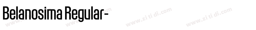 Belanosima Regular字体转换